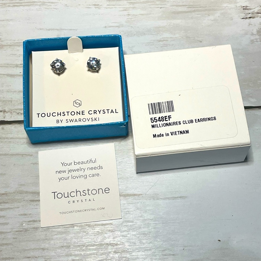 Touchstone Crystal Millionaire’s Club Earrings